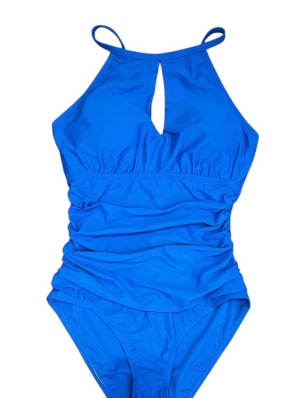 Ellen Tracy Electric Blue One-Piece Tankini